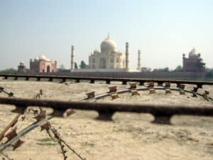 Taj Mahal barbed wire