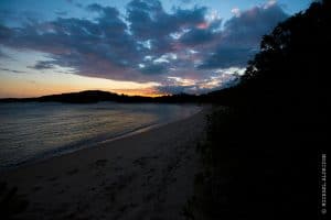 Sunset on beach in Madagascar
