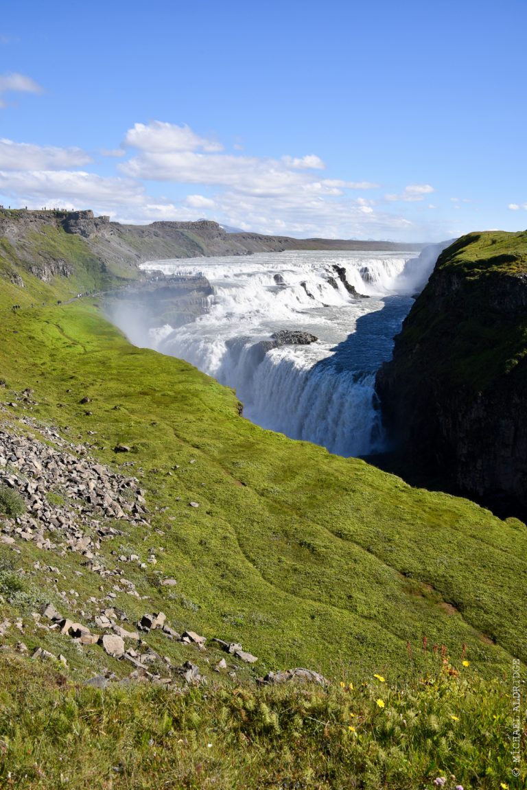 Turn a corner in Iceland and wow! Gullfoss Waterfall
