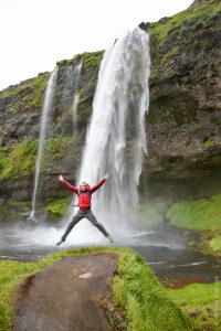 Michael at Seljalandsfoss Waterfall, Iceland