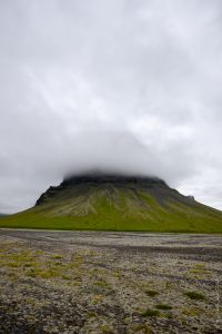 Low lying cloud on mountain, Iceland