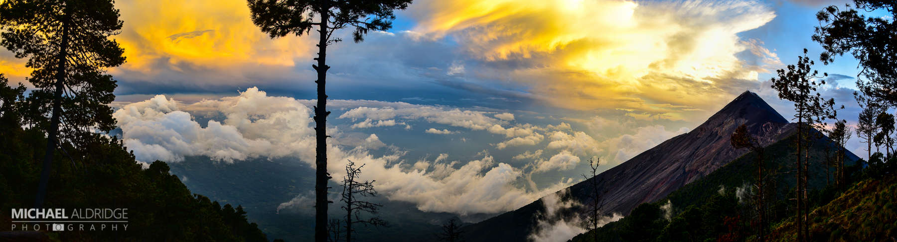 Sunset from Acatenango Volcano