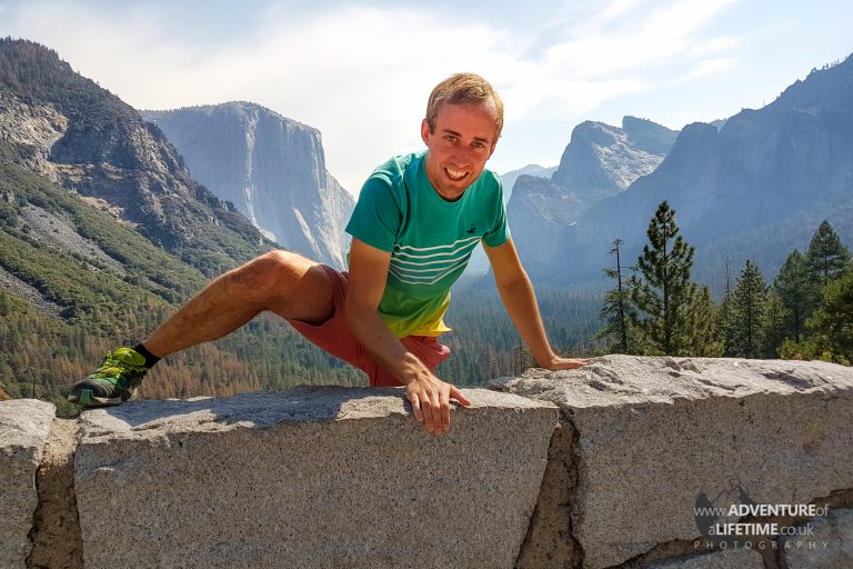 Michael climbing at Yosemite