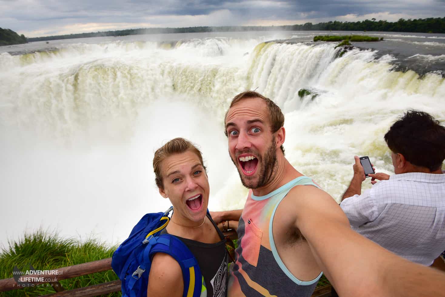 Dora and Michael at Iguazu Falls