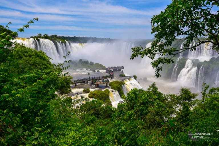 Viewing platform on the Brazilian side of Iguazu Falls