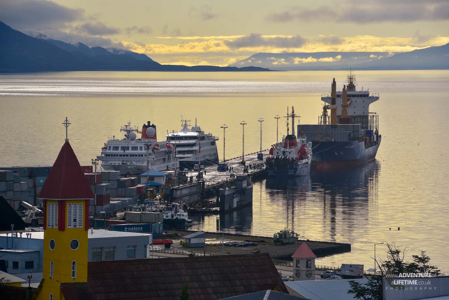 Ushuaia Port in Argentina