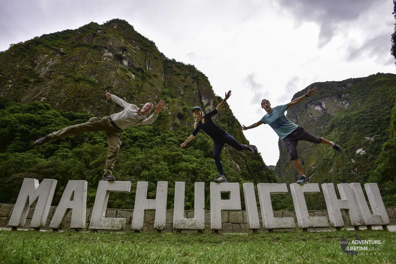 Michael, Dora & Malcolm Aldridge at Machu Picchu