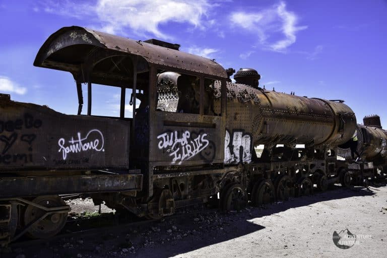 Train Scrapyard in Uyuni, Bolivia