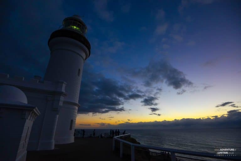 Byron Lighthouse with Purple Skies