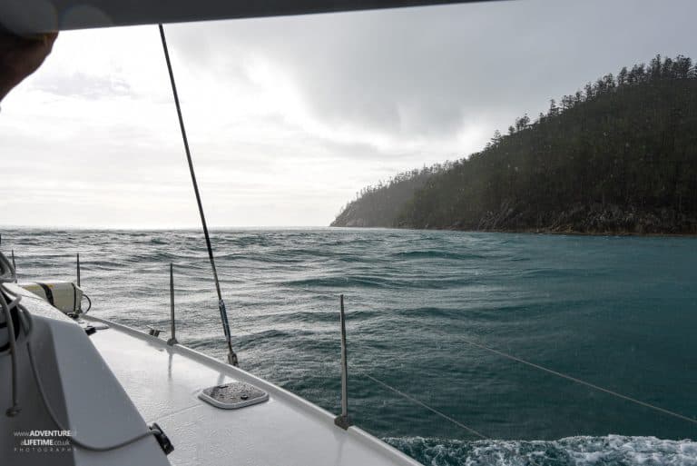 It rained on the Whitsundays!