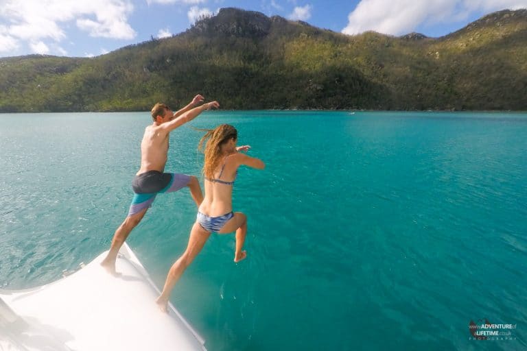 Jumping off On Ice, Whitsundays